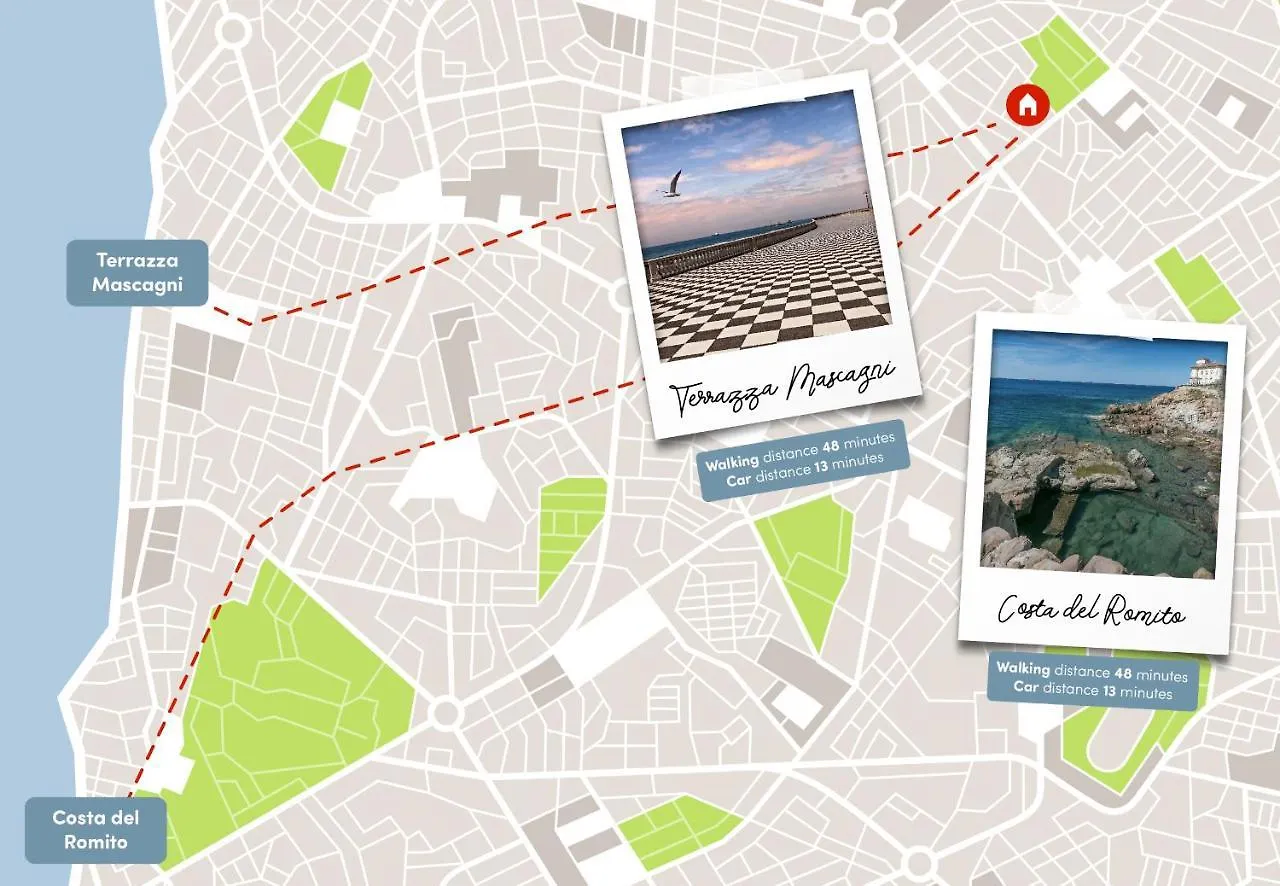 Free Parking Appartamento 5 Stelle Elegante Con Suite Livorno 0*,